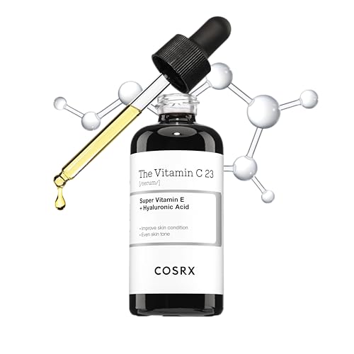 COSRX Pure Vitamin C Serum with Vitamin E & Hyaluronic Acid, Brightening & Hydrating Facial Serum for Fine Lines, Uneven Skin Tone & Dull Skin, 0.7oz/20g, Korean Skincare (Vitamin C 23% Serum) - 0.67 Fl Oz (Pack of 1)