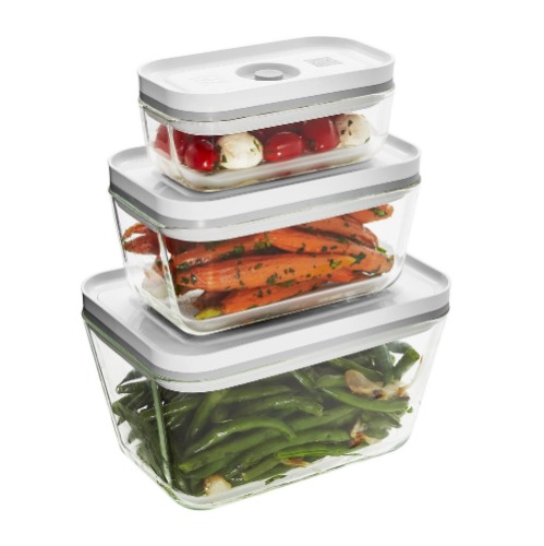 ZWILLING Fresh & Save 3-pc Glass Food Storage, Meal Prep Container, Assorted Sizes - Meal Prep Container