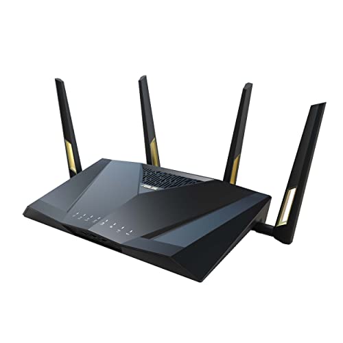 ASUS RT-AX88U Pro (AX6000) Dual Band WiFi 6 Extendable Gaming Router, Dual 2.5G Ports, Rangeboost Plus, Port Forwarding, Subscription-Free Network Security, Instant Guard, VPN, AiMesh Compatible - WiFi 6 | AX6000 | Dual 2.5G Ports