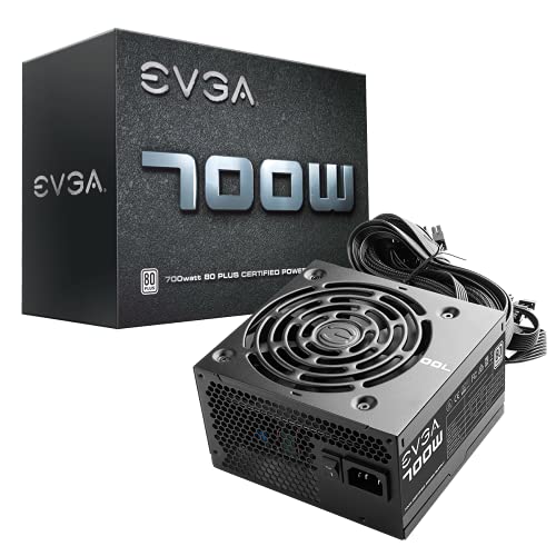 EVGA 700W W1 80+ WHITE Fuente de Alimentación 100-W1-0700-K2 (EU) - 80+ WHITE 700W