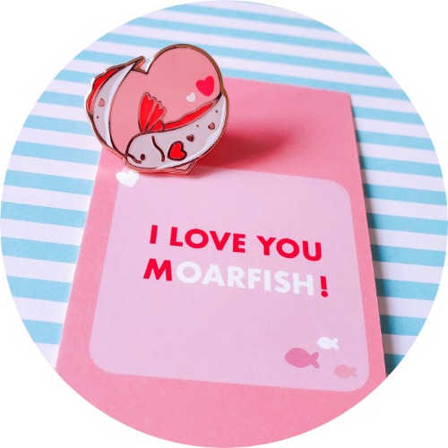 Finpinshop x Umvvelt Valentine's Day Pin Collaboration - Oarfish
