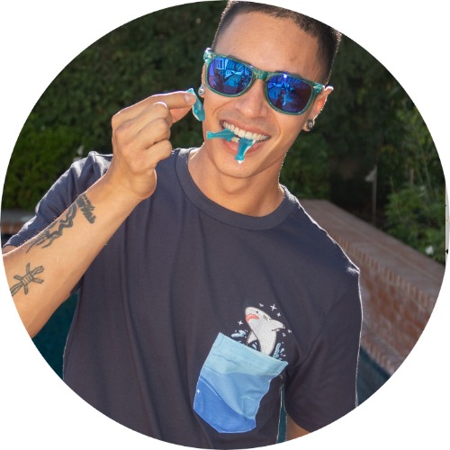 Breaching Shark Pocket Tee - Large