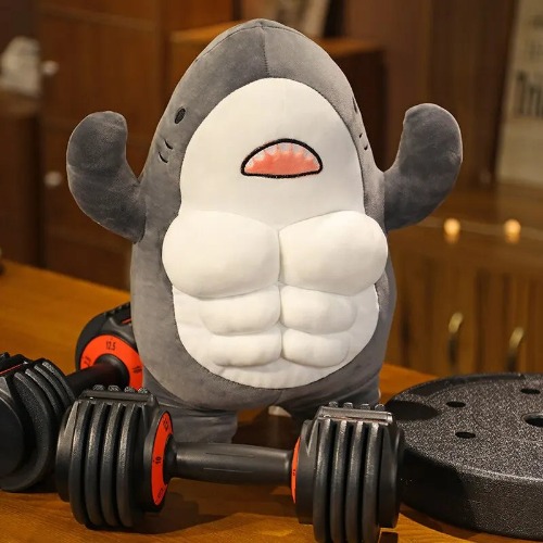 45CM Muscle Shark Plush - style 1 / 45cm