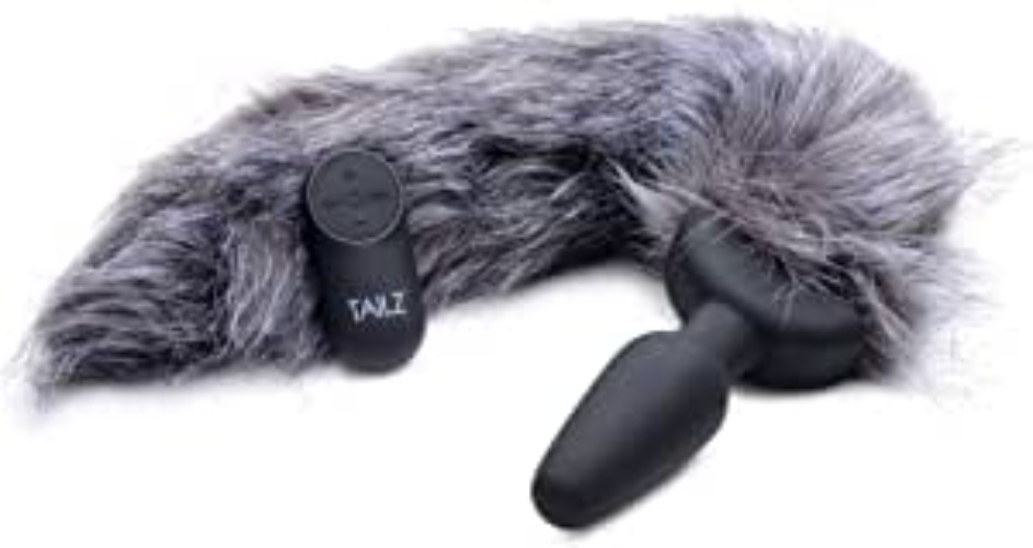 Remote Control Vibrating Fox Tail Anal Plug