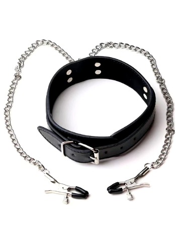 Nipple Clamps with Choker Set Nipple Clips Chain Clamps for Women Chokers for Women Nipple Non Piercing Bells