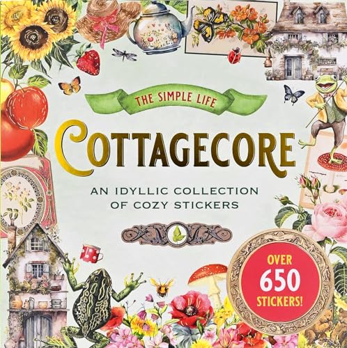 Cottagecore Sticker Book (over 650 stickers!)