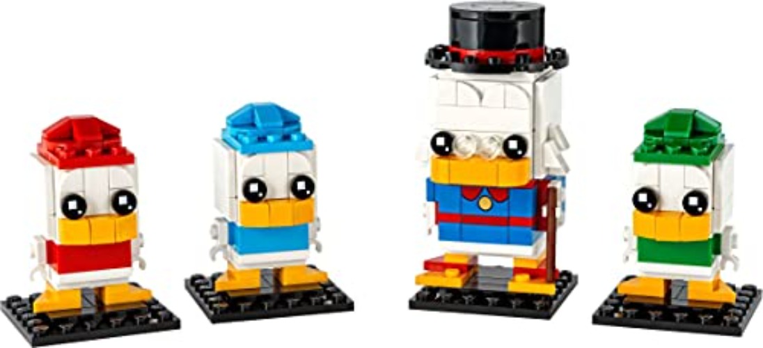 LEGO Brickheadz Disney Ducktales 40477 Scrooge McDuck, Louie, Huey & Dewey (340 pcs) - Black