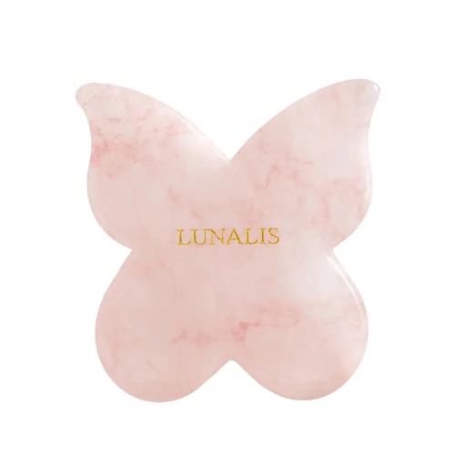 Rose Quartz Butterfly Gua Sha
