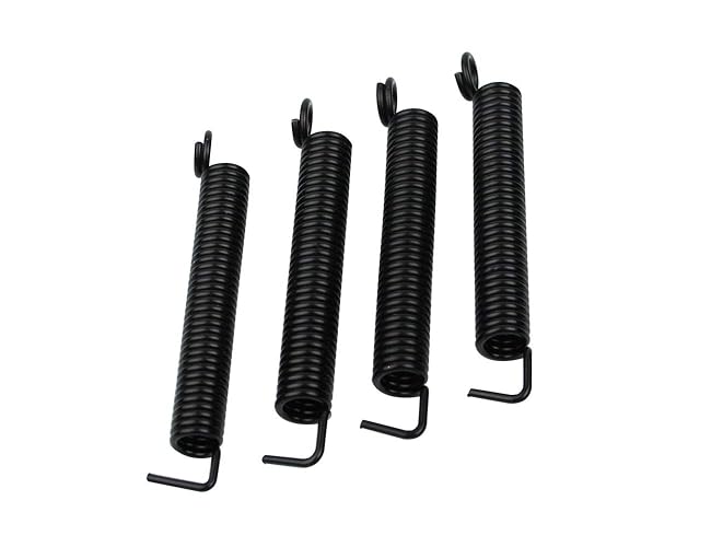 Guyker Noiseless Tremolo Springs (Set of 4) for FR Fender Strat ST Stratocaster Electric Guitar Bridge Instruments Accessories Replacement Part, Black - Black, Length 67.5mm