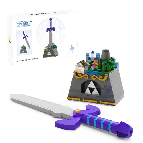 The Master Sword Building Kit, Micro Hyrule Building Blocks Set, Unique BOTW Decorations and Building Toys Gifts for Boys Kids Ages 6-12 Year Old (388 Pieces)