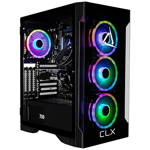 CLX Set Gaming PC - Intel Core i9 12900KF 3.2GHz, GeForce RTX 4060 Ti, 1TB NVMe M.2 SSD, 4TB HDD, 32GB DDR4 RGB Memory, 240mm AIO, Windows 11 Home, Black