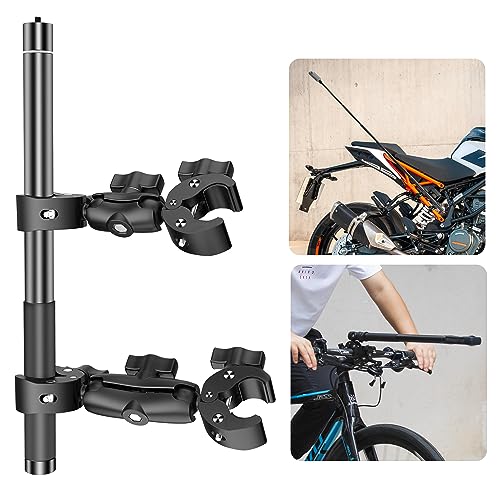 Motorcycle Bike Handlebar Double clamp Mount and 67”Invisible Selfie Stick for insta360 - Moto Vlogs?
