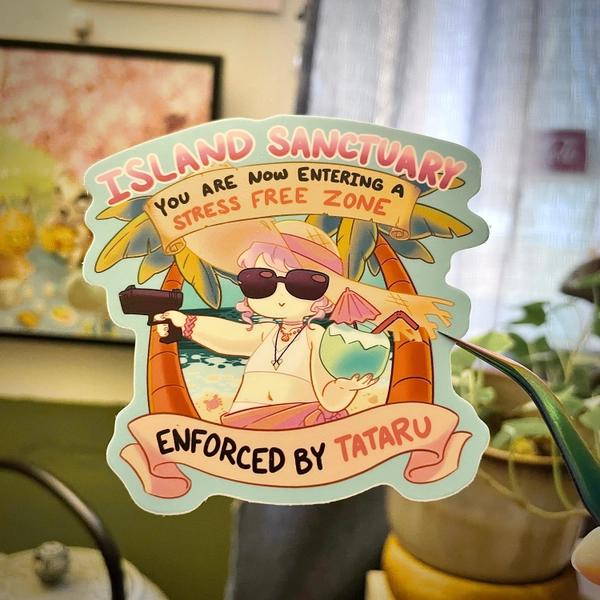 Island Sanctuary Tataru 3” sticker