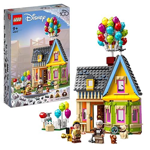 LEGO 43217 Disney and Pixar ‘Up’ House​ Buildable Toy with Balloons, Carl, Russell and Dug Figures, Collectible Model Set, Disney's 100th Anniversary Series, Iconic Gift Idea - Single
