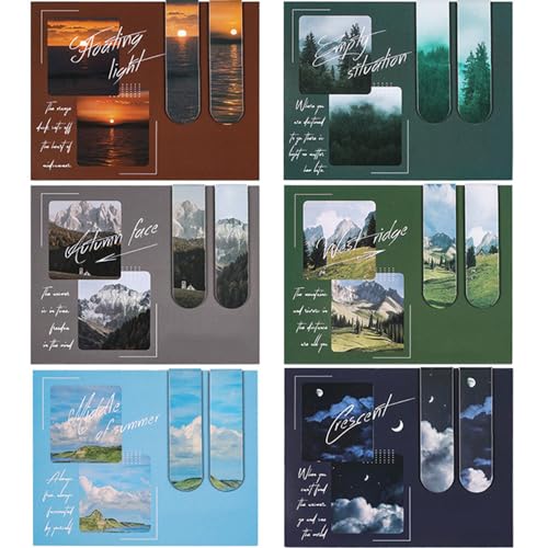 Magnetic Bookmarks Magnet Page Markers, Magnetic Page Clip for Students Teachers, Fun Book Marks for Reading(12 Pieces) - 12 Pcs-2