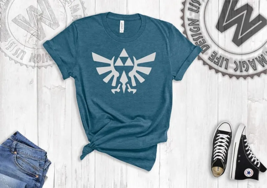 Legend of Zelda Shirt  Zelda Shirt Zelda Gift Triforce | Etsy
