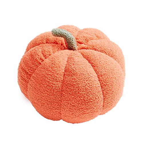 LTGB Halloween Pumpkin Throw Pillow, Stuffed Pumpkin Fluffy Plush Toys Soft Pumpkin Throw Pillow Gifts for Home Decoration Party Favors - 2022 New(Orange - 20 cm) - Orange - 20 cm
