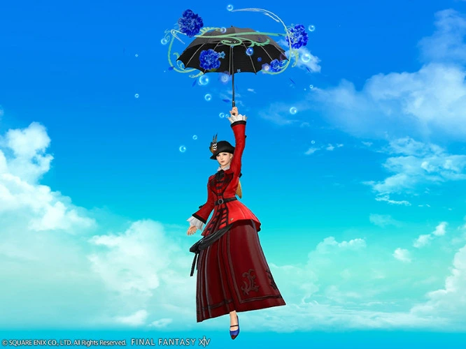 FFXIV Mount: Magicked Umbrella