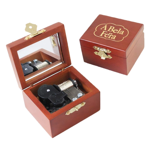 Beauty and The Beast Music Box Carved Wood Musical Box Wind Up Mechanism Musical Christmas,Birthday,Valentine's Day