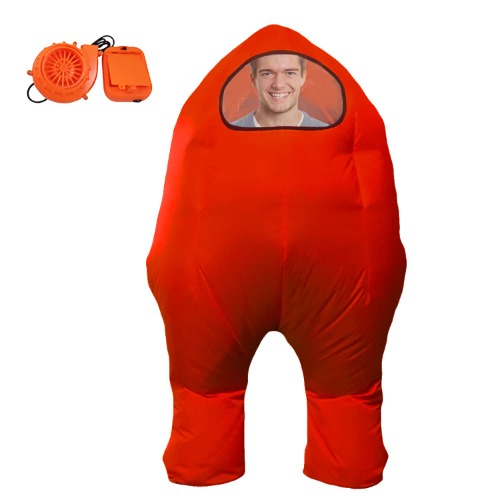 FANFX Inflatable Astronaut space Costume Inflatable costume Full Body Suit Halloween Cosplay Costumes - Red adult