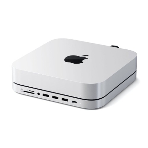 Satechi Aluminium Stand and Hub for Mac Mini with SSD Enclosure - Silver | Default Title