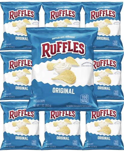 Ruffles Original Potato Chips, 1oz, 10 Count