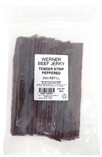 Werner Tender Strips Peppered Beef Jerky - Peppered