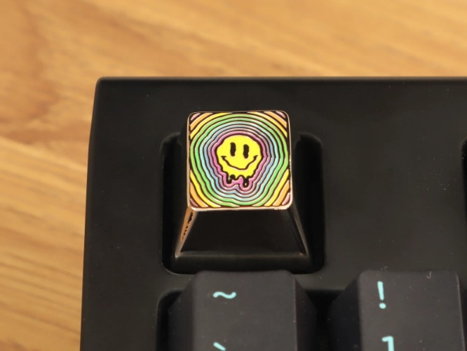 Rainbow Smiley Keycap