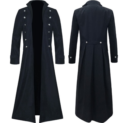 Vintage Victorian Polyester Halloween Costume - Black / M