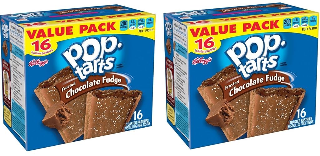 Pop Tarts Frosted Chocolate Fudge 32 Count Pastries, 58.6 Oz (3 Lb 10.6 Oz)