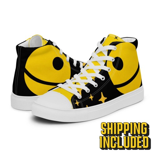 That's No Moon High Top Canvas Shoes - 9.5