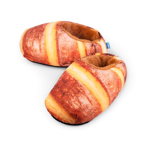 Coddies Loafers | Bread Slippers, Novelty Comfortable Slippers, Perfect for Gifts | Men, Women & Kids - 8/11 UK - Brown