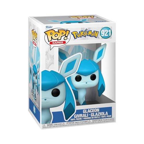 Funko POP! Games: Pokemon - Glaceon - Collectable Vinyl Figure - Gift Idea - Official Merchandise - Toys for Kids & Adults - Video Games Fans - Model Figure for Collectors and Display - POP ''4 - Multicolour