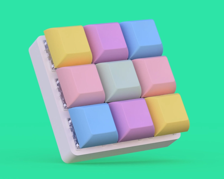 Desktop 9 Key Mechanical Fidget