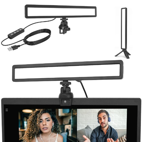 Video Conference Lighting, LUXCEO Zoom Light for Remote Working, Webcam Lighting for Laptop, Zoom Calls, Live Streaming, Online Class, Self Broadcasting, Video Conference Light Kit for Zoom Meeting - 
