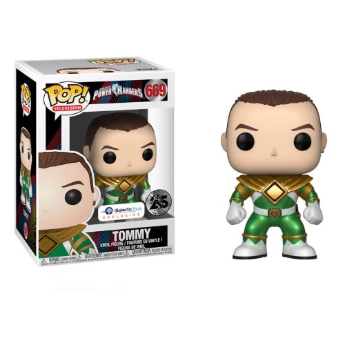Pop Funko Television Power Rangers: Unmasked Metallic Tommy Collectible Figure, Multicolor - 