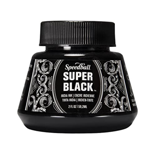 Speedball Super Black India Ink, 2 Ounce (59.1ml)