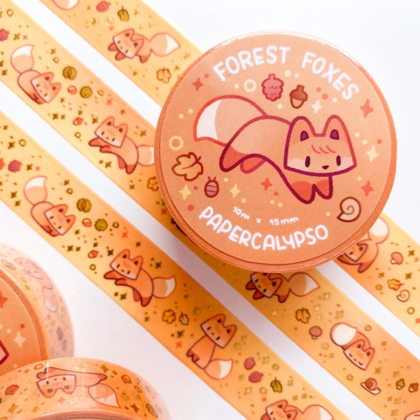 Forest Foxes Washi Tape