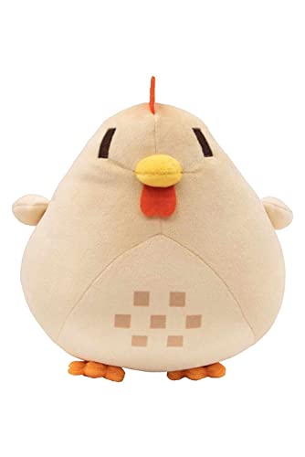 Cekalue Video Game Valley Chicken Plush Toy 7.87" Stuffed Animal Pillow Hen Doll Figure Kids Gift Home Decor Stardew Merch - White - One Size