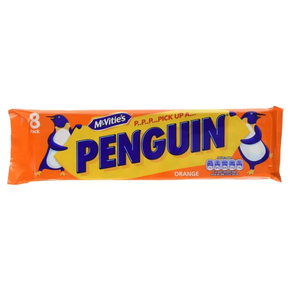 McVities Penguin Orange 8 Pack