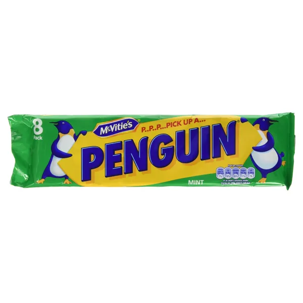 McVitie's Penguin Mint, 8 x 24.6g