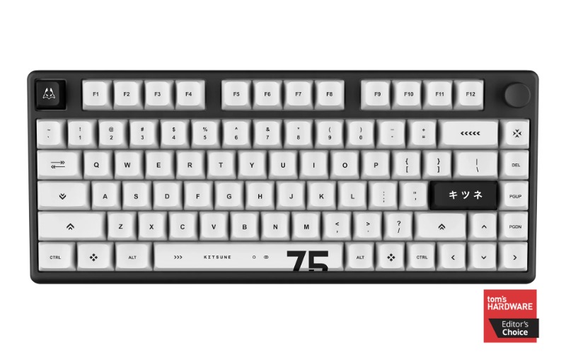 KITSUNE - Polar 65 | 75 PRO Magnetic Gaming Keyboard | Polar 75 PRO (Kitsune Black)
