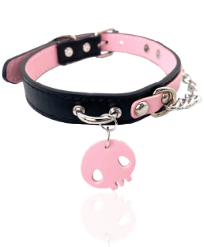 Pastel Goth Sl*t Choker - Skull Only