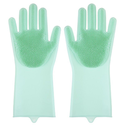 Pet Bath Massage Gloves - Light Green