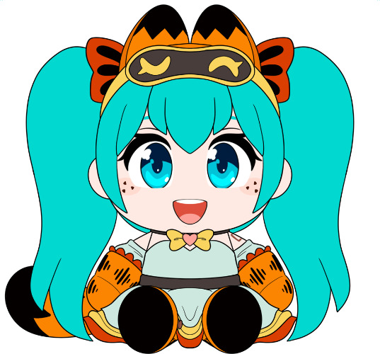 Miku x Garfield Plush (9in)
