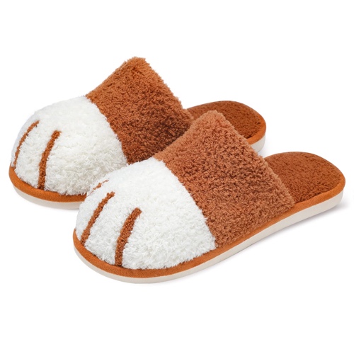 SINNO Women's Comfort Memory Foam Spa Open Toe Flip-Flops Indoor Outdoor Leisure Slippers Plush