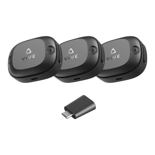 HTC Vive Ultimate Tracker 3 Pack + Dongle— Full-Body Tracking for VR