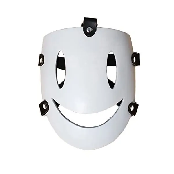 
                            Rulercosplay High-Rise Invasion Tenku Shinpan White Smile Mask Halloween Cosplay Mask
                        