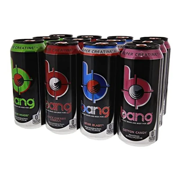 
                            VPX Bang Variety Pack 3 RTD 12 per Case - 16 fl oz (1 PT) 473 ml
                        
