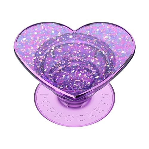 ​​​​PopSockets Phone Grip with Expanding Kickstand, PopSockets for Phone - Iridescent Confetti Dreamy Heart